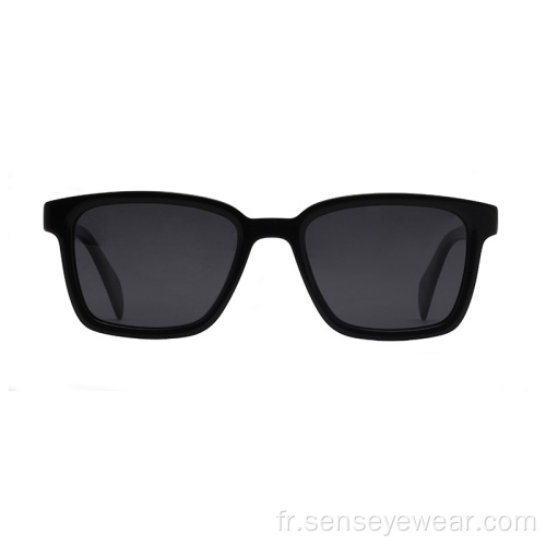 Femmes Custom Logo UV400 Eco Acetate Lunettes de soleil polarisées